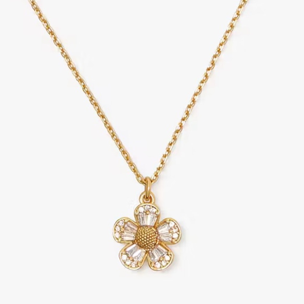 Kate Spade fleurette gold necklace.